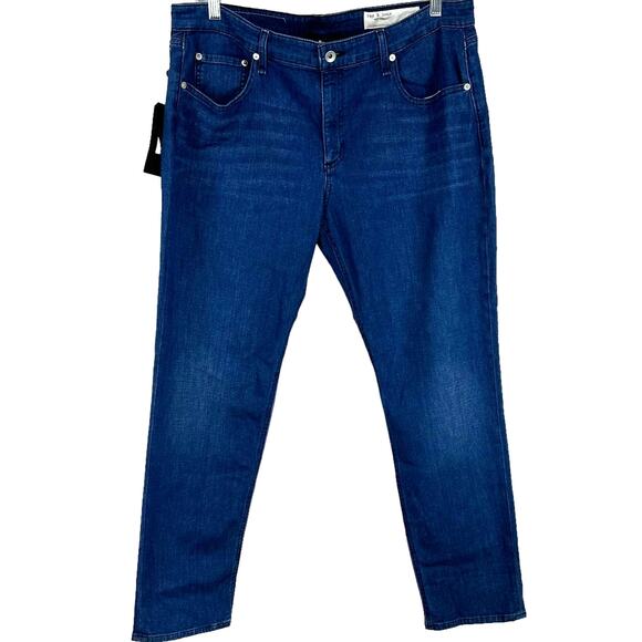rag & bone NWT Dre Low Rise Slim Boyfriend Jeans Calimet Blue Size 34 - Picture 2 of 10